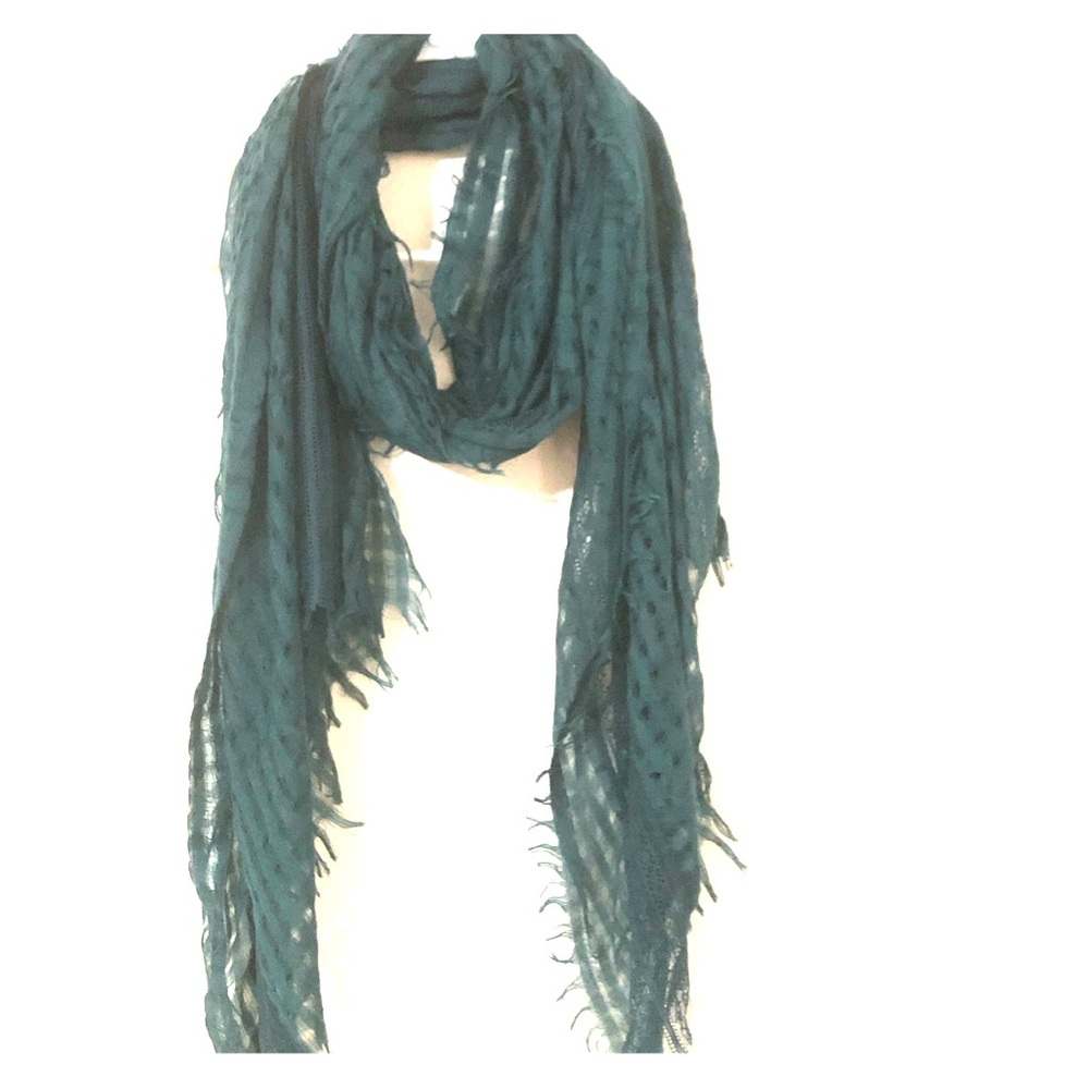 Dark blue-green scarf